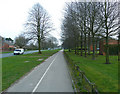 Cycle path along Simonsway, Wythenshawe in M22 5HF