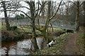 The new footbridge over the Lour burn in AB38 9PH