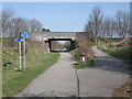 Hawton Lane crossing Cycle Route 64 in NG24 3WS