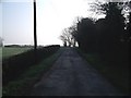 Track towards Ufton Fields Farm in DE55 7LQ