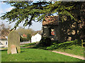 Swaffham Prior churchyard in spring in CB25 0LE