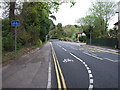 Cycle lane, Constitution Hill Road, Poole in BH15 3NY