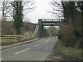Road from Childswickham passes under the disused railway line in WR12 7DE