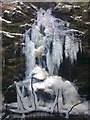 Frozen waterfall in the Robber's Den in PA30 8HR