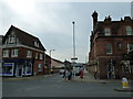 Looking from the level crossing across Tarring Road into Downview Road in BN14 7HB