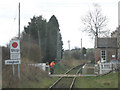 Finghall level crossing and station in DL8 5LZ