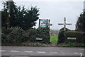 Road sign, Pound Rd, Bush Rd, East Peckham in TN12 5LL