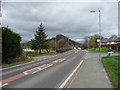The A458 Shrewsbury to Welshpool road in Cefn in SY21 8SY