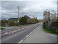 Part of the A458 Welshpool to Shrewsbury road in Cefn in SY21 8SY