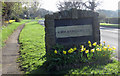 Town sign, Kirkbymoorside in YO62 6AF