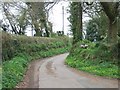 The road to Woodbury Salterton from Oak Well in EX5 1PZ