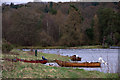 Boats on the shore of the Tay at Burnmouth Ferry, Stanley in PH1 4QX