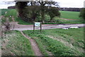 The Ridgeway where it crosses Swan's Way in OX10 6PS