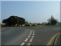 Road junction near the long stay car park in PO41 0QX