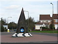 Decorative roundabout at Livingston in EH54 9JQ