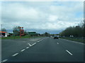 A55 eastbound services exit at Northop Hall in CH7 6NQ