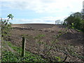 A ploughed field in Herefordshire in HR6 9PE