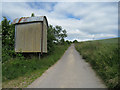 An odd tin farm building in Tolpuddle