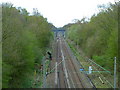 Railway line to Manchester from Styal in SK9 3NR
