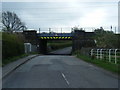 Railway bridge over Spring Bank in ST7 3LW