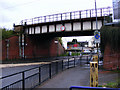 Broomknoll Street railway bridge in Airdrie