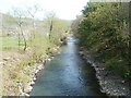 Ebbw River downstream from Blackvein Road bridge, Crosskeys in NP11 7AE