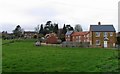 Church and houses in Scalford in LE14 4DN