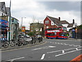 Station Parade road junction, Willesden Green in NW2 5AN