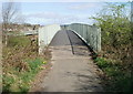 Footbridge over the A472, Upper Gelligroes, Pontllanfraith in NP12 2JP