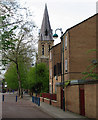 Arkwright Walk and St Saviour's Church in NG2 3LQ