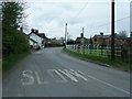 Shocklach looking towards the Bull Inn in SY14 7BL
