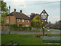Thorpe Acre village sign in LE11 4TB