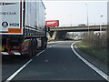 Curving under the M6, Croft Interchange (M6/M62) in WA3 7EX