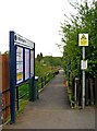 Footpath from Kenilworth Road to South Wigston Railway Station, South Wigston in LE18 4PP