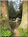 Footpath into St Mary the Virgin Church in TN32 5NS