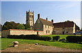 Marnhull - parish church and Senior's Farmhouse in DT10 1LN