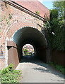 Roman Road railway bridge in RG22 5FD