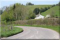 Morebath: road at Chiltern in EX16 9FA