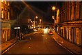 Duke Street at night in EH7 6DR