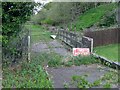 Disused farm bridge over River Llan in SA5 4SF