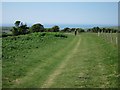 Bridleway on Long Down in BN20 7XY
