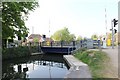 Swingbridge on the canal in Aldermaston Wharf