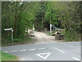 Entrance to Sares Wood, Affpuddle Heath in DT2 7HP