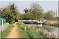 Towpath to the bridge in Aldermaston Wharf