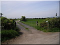 Track and footpath near North Yeo Farm in BS24 0HY