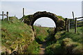 Old bridge over the Irwell Sculpture Trail near Bacup in OL13 9TY