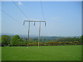 Power lines in Llanllwni Community