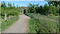 Railway underpass leading to Foxland Road in SK8 3TG