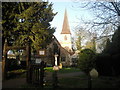 The churchyard of St James, North Cray in DA14 5LZ