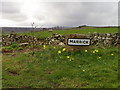 Village sign, Marrick in DL11 7LQ